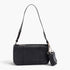 Beach Rose Co. black quilted faux leather shoulder bag with a matching Airpod pouch and gold chain strap detail.