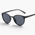 Beach Rose Co. classic round full-rim sunglasses in black polycarbonate with UV400 protection and slim temples.