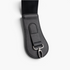 Beach Rose Co. black wide waist belt featuring a contoured PU panel, elastic band, and silver-tone lobster clasp.