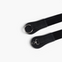 Beach Rose Co. black wide stretch waist belt with PU panels, silver-tone ring buckle, and lobster clasp closure.