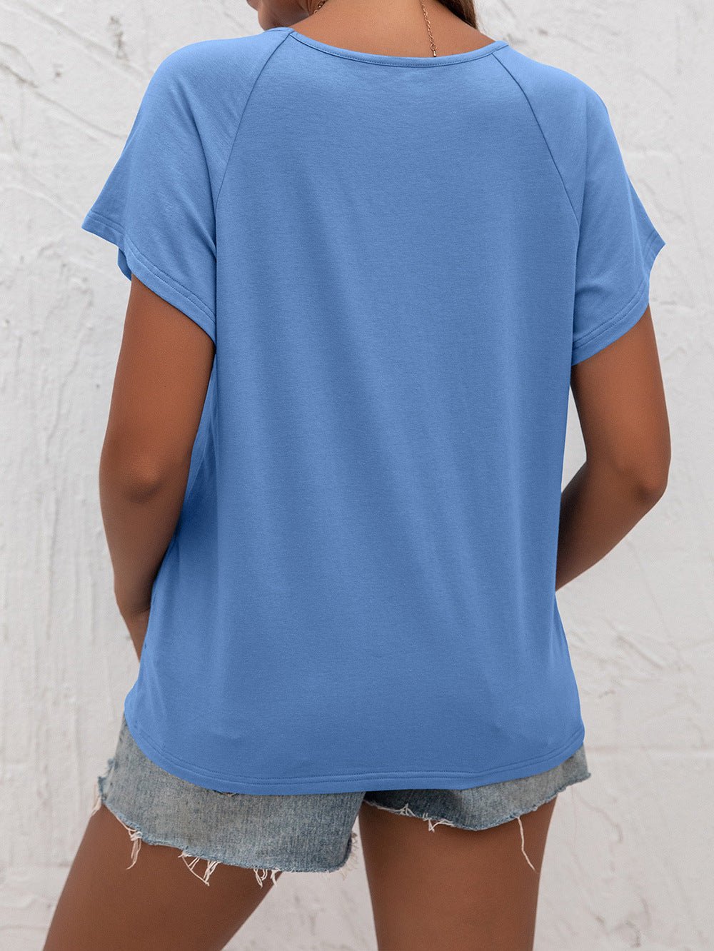 Beach Rose Co. - Blue Cutout T-Shirt