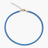 Beach Rose Co. blue twisted cord necklace with 18K gold filled lobster clasp and extender chain