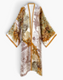 Beach Rose Co. Wanderlust boho kaftan in lightweight polyester with a vibrant earth-toned botanical print.