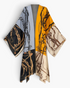 Beach Rose Co. Wanderlust boho kaftan featuring a vibrant multi-coloured chain print on lightweight polyester fabric.