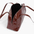 Beach Rose Co. brown faux leather sport bag with a secure top zipper closure and dual carry handles