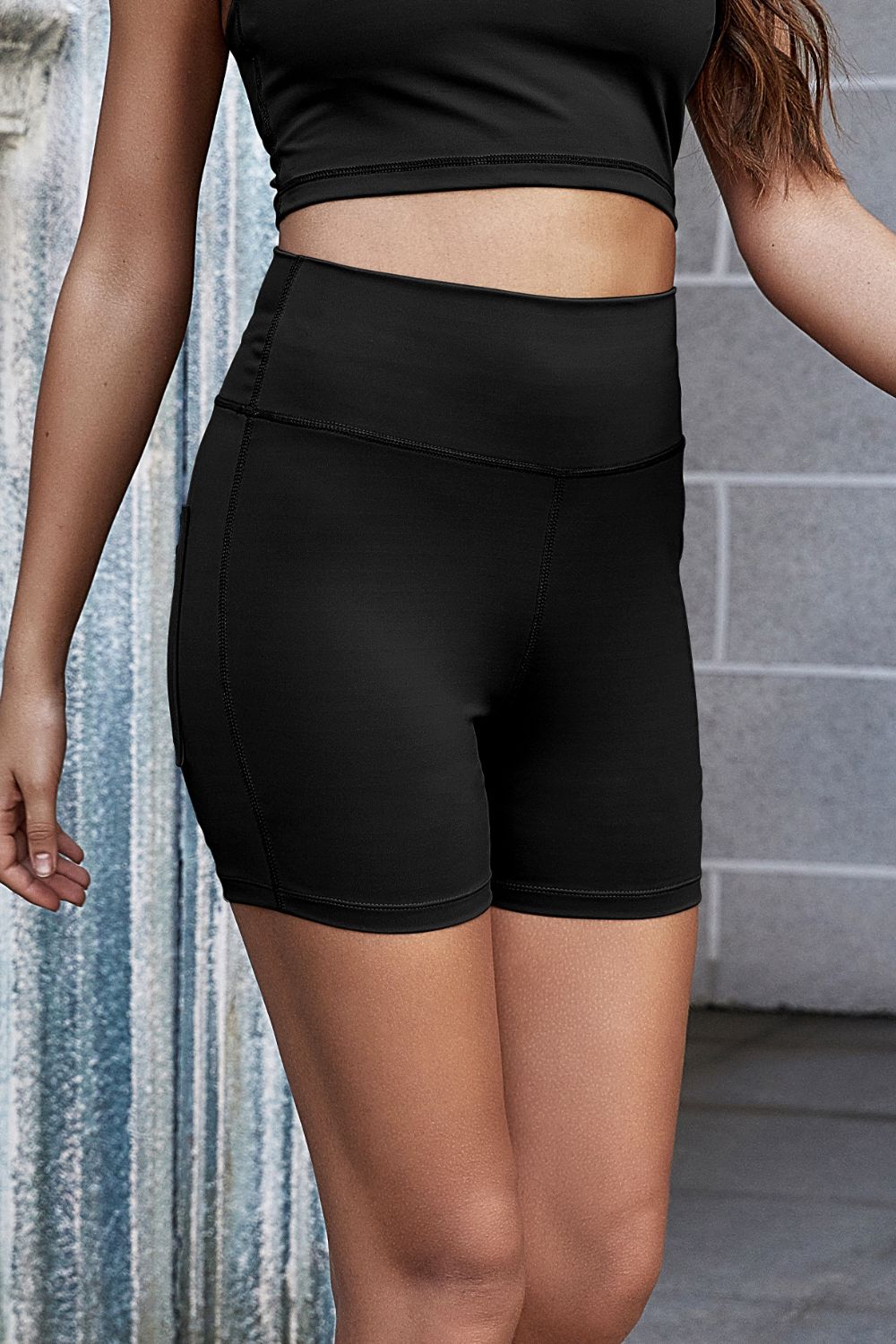 Beach Rose Co. - Button Pocket Yoga Shorts