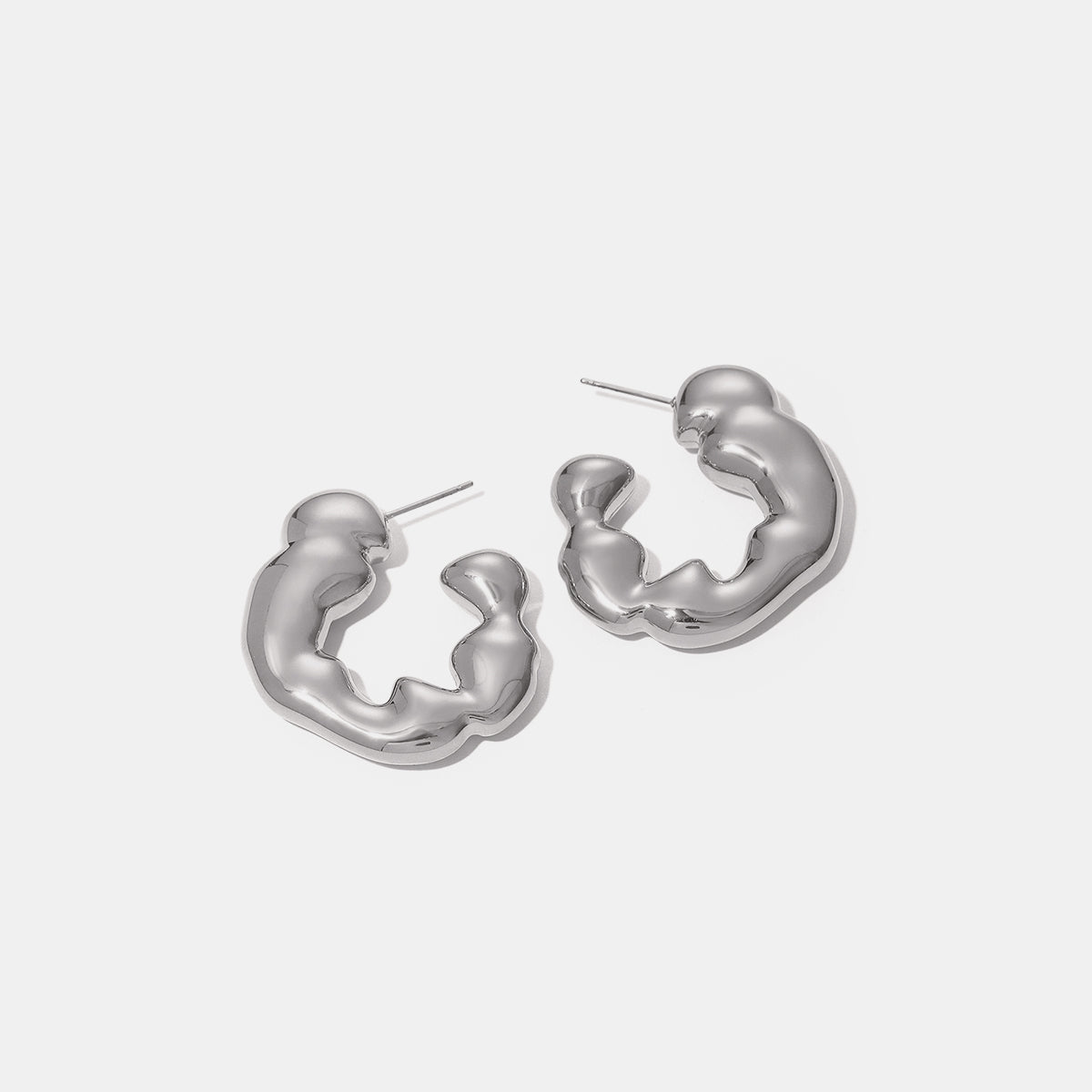 Beach Rose Co. - Chunky C - Hoop Earrings