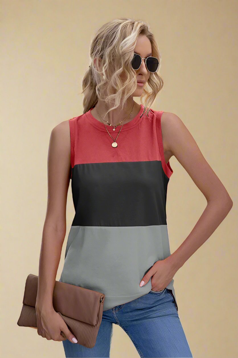 Beach Rose Co. - Color Block Tank Top