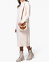 Beach Rose Co. cream midi sweater dress with a ribbed turtleneck, long sleeves, and a relaxed stretch knit fit.