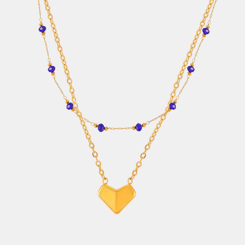 Beach Rose Co. - Crystal Double - Layered Gold Necklace