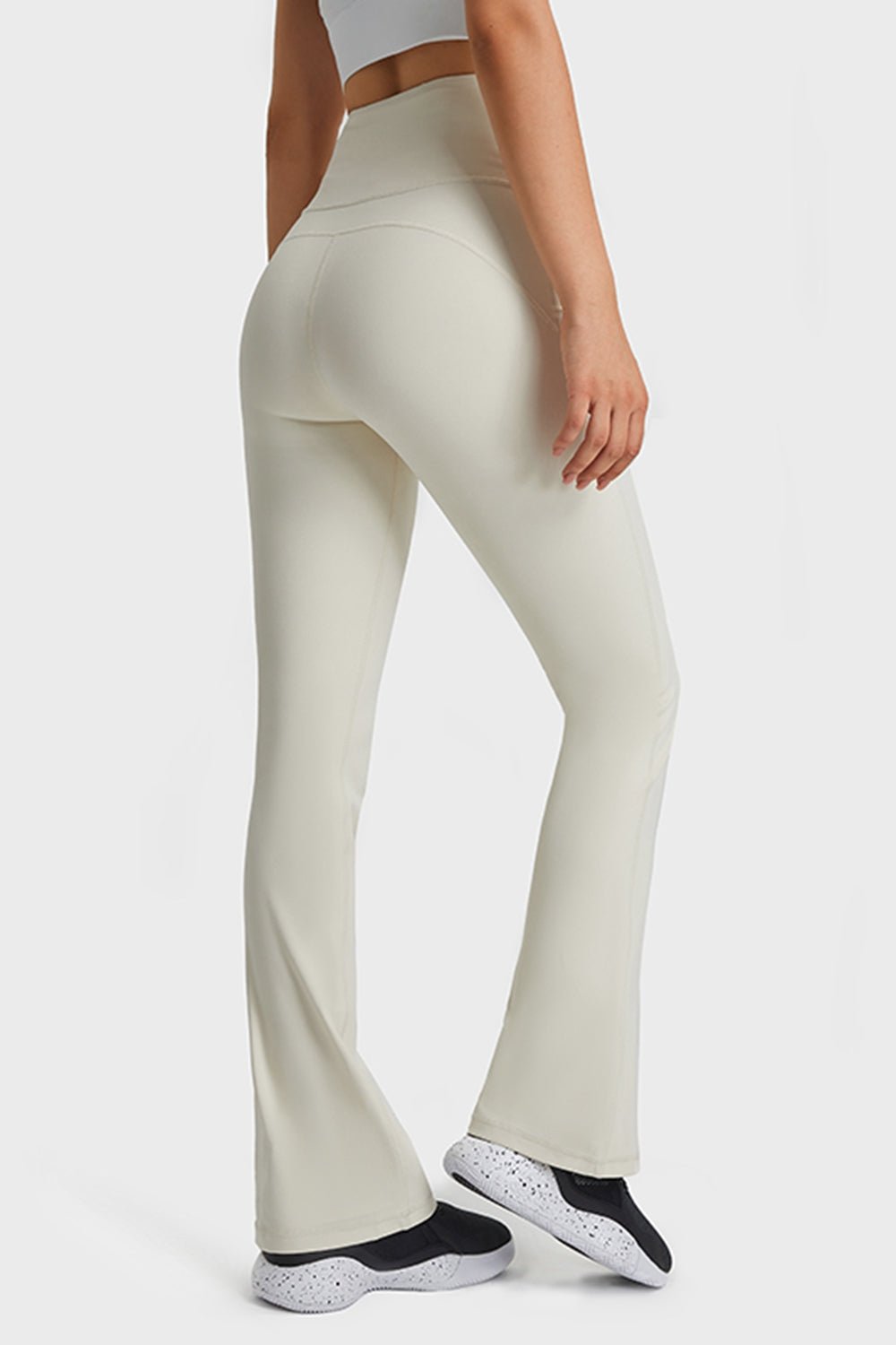 Beach Rose Co. - Elastic Waist Flare Yoga Pants