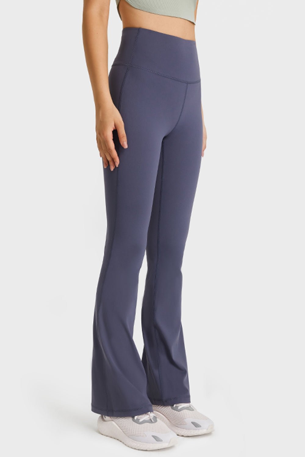 Beach Rose Co. - Elastic Waist Flare Yoga Pants