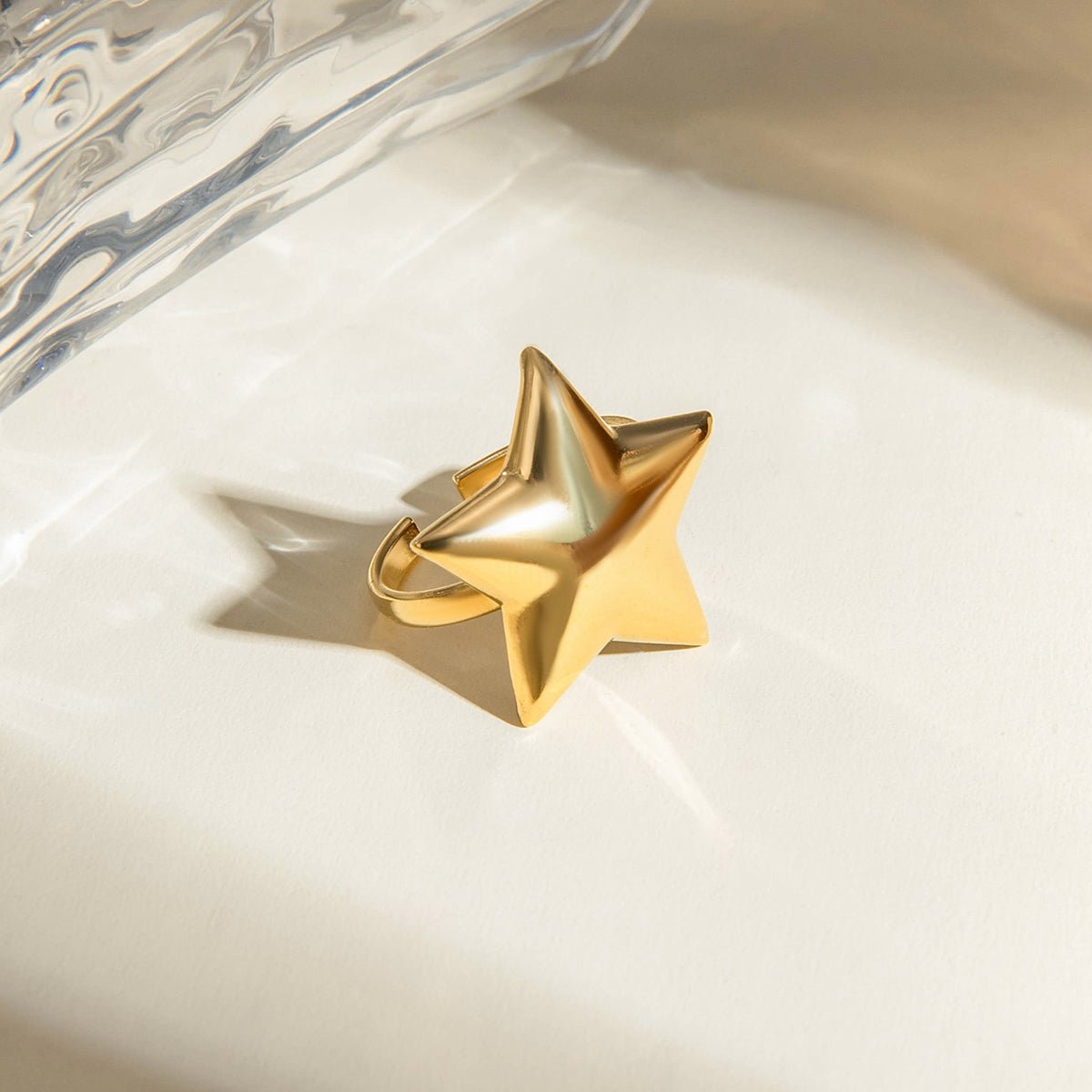 Beach Rose Co. - Gold Adjustable Star Ring