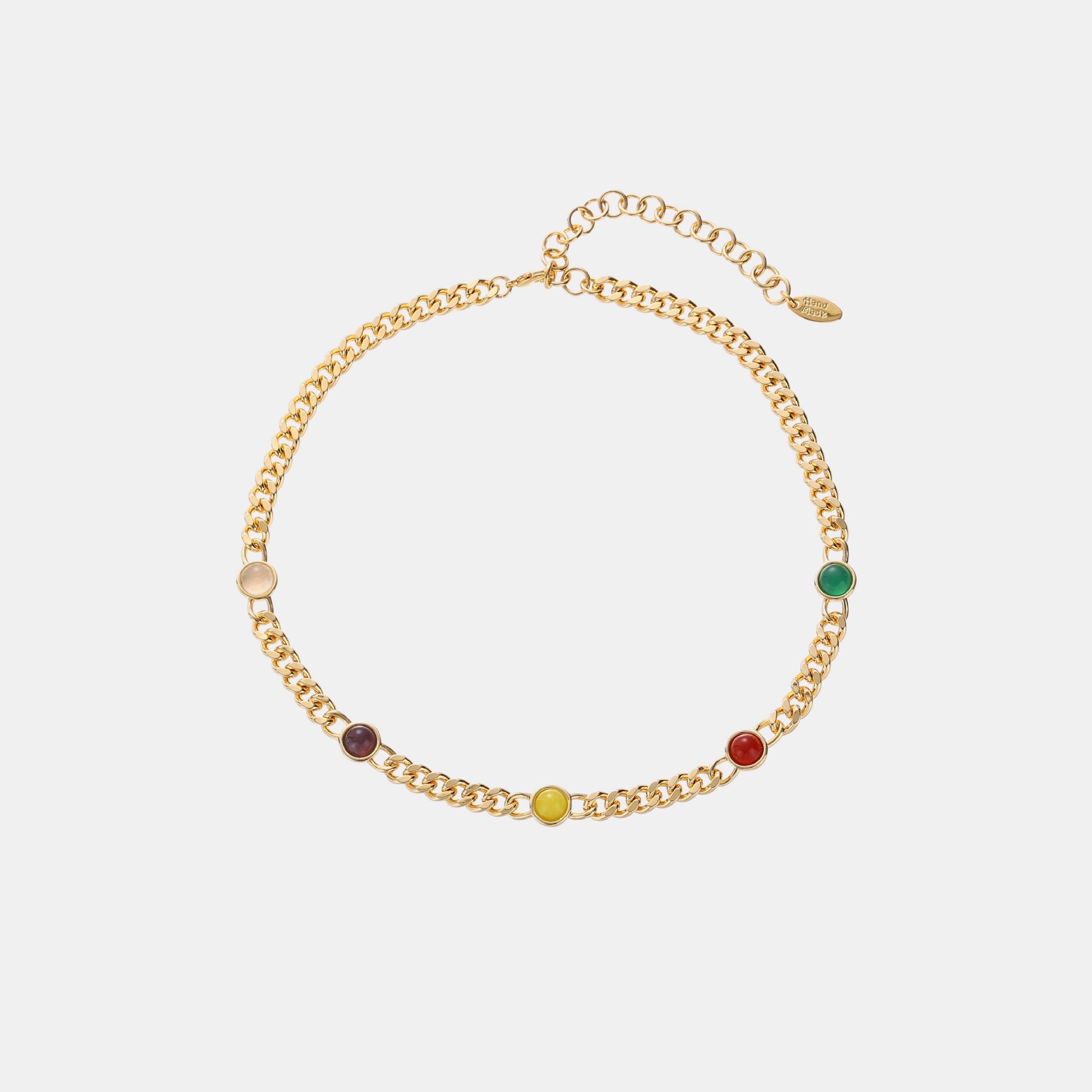 Beach Rose Co. - Gold Agate Chain Necklace