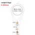 Beach Rose Co. 18K gold-plated layered necklace featuring sunburst, crescent moon, and zircon-accented pendants.