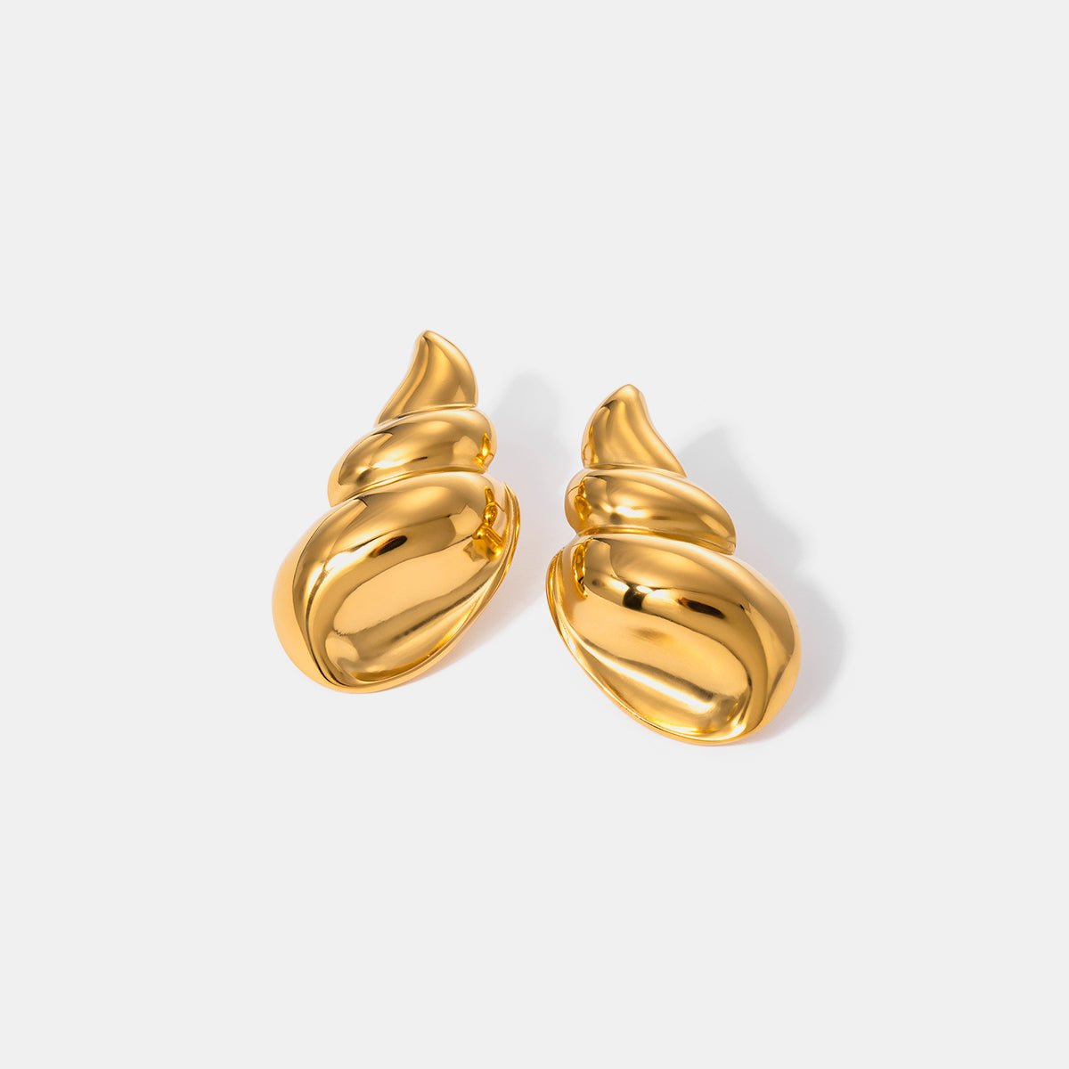 Beach Rose Co. - Gold Conch Earrings