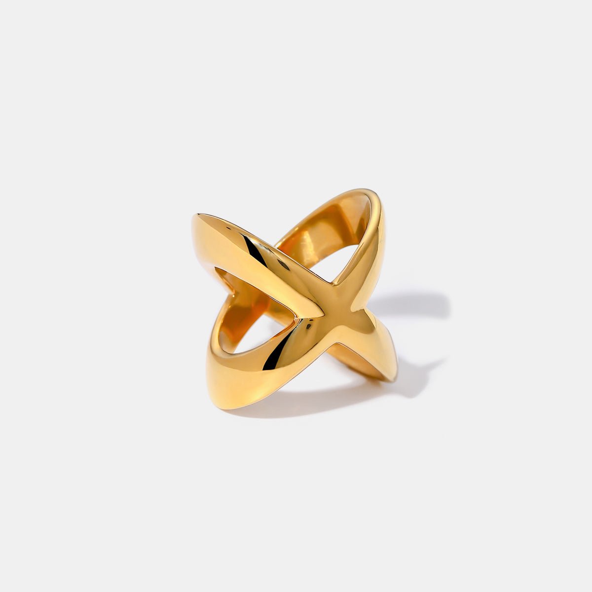 Beach Rose Co. - Gold Crisscross Ring