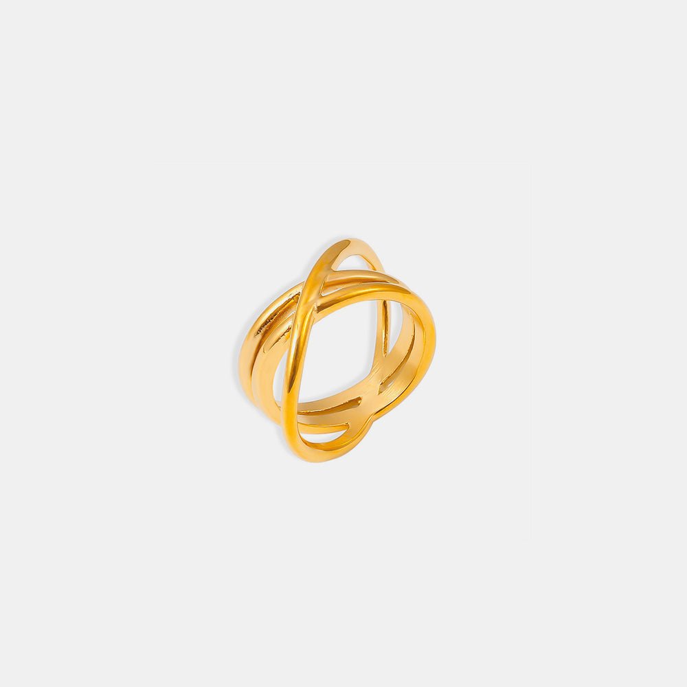 Beach Rose Co. - Gold Crisscross Ring