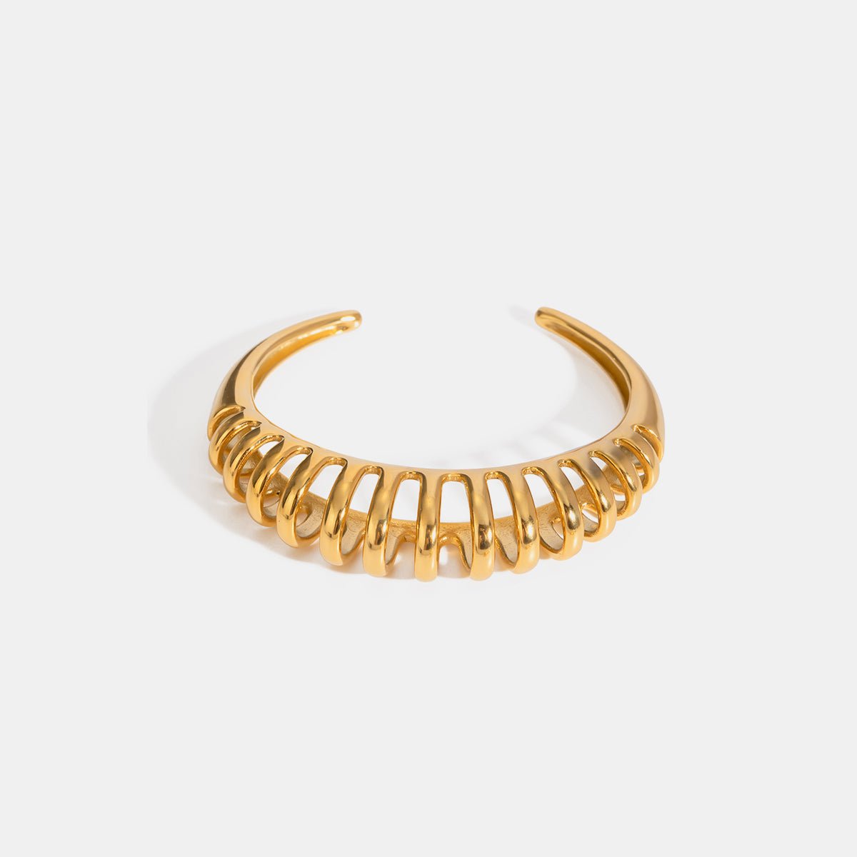 Beach Rose Co. - Gold Cutout Detail Cuff Bracelet