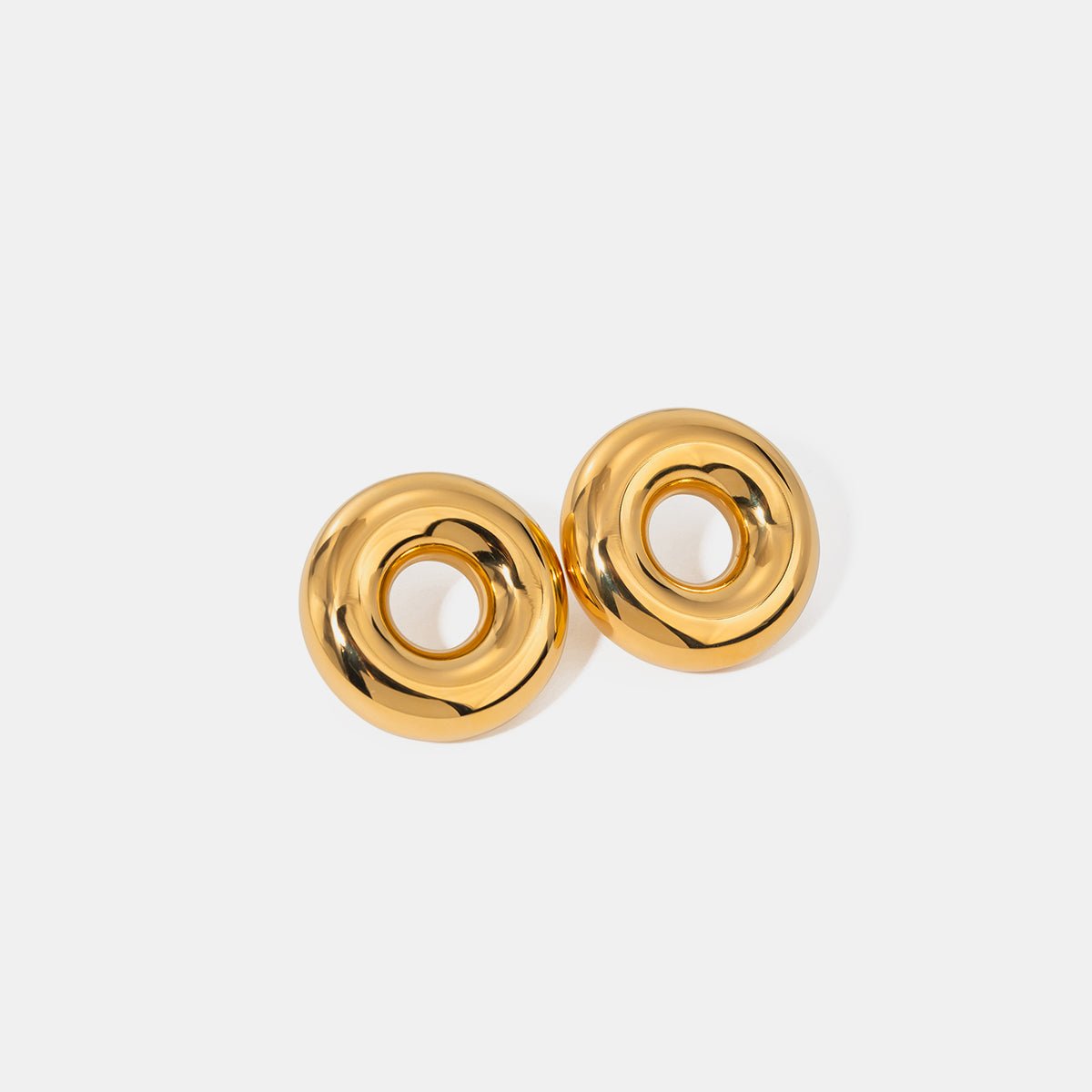 Beach Rose Co. - Gold Donut Stud Earrings