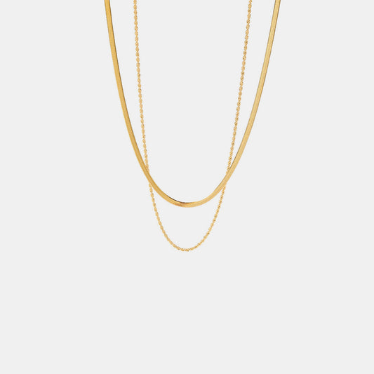 Beach Rose Co. - Gold Double Strand Necklace