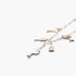 Beach Rose Co. gold chain necklace featuring sparkling party drink charms with clear jewels on a white background