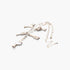 Beach Rose Co. gold chain necklace featuring whimsical party drink charms embellished with sparkling clear jewels.