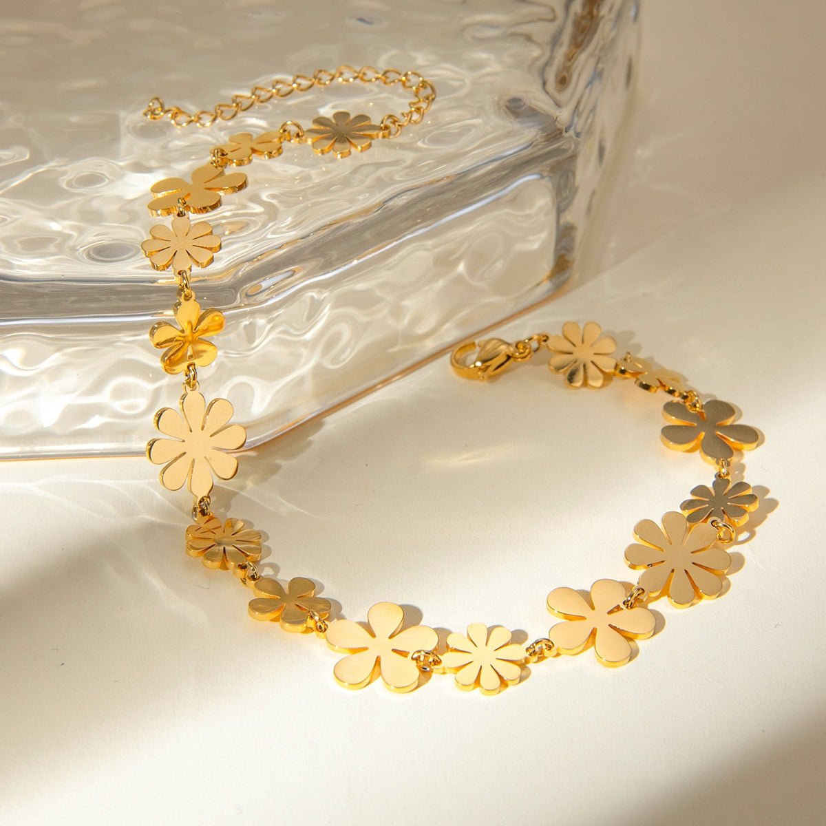 Beach Rose Co. - Gold Flower Bracelet