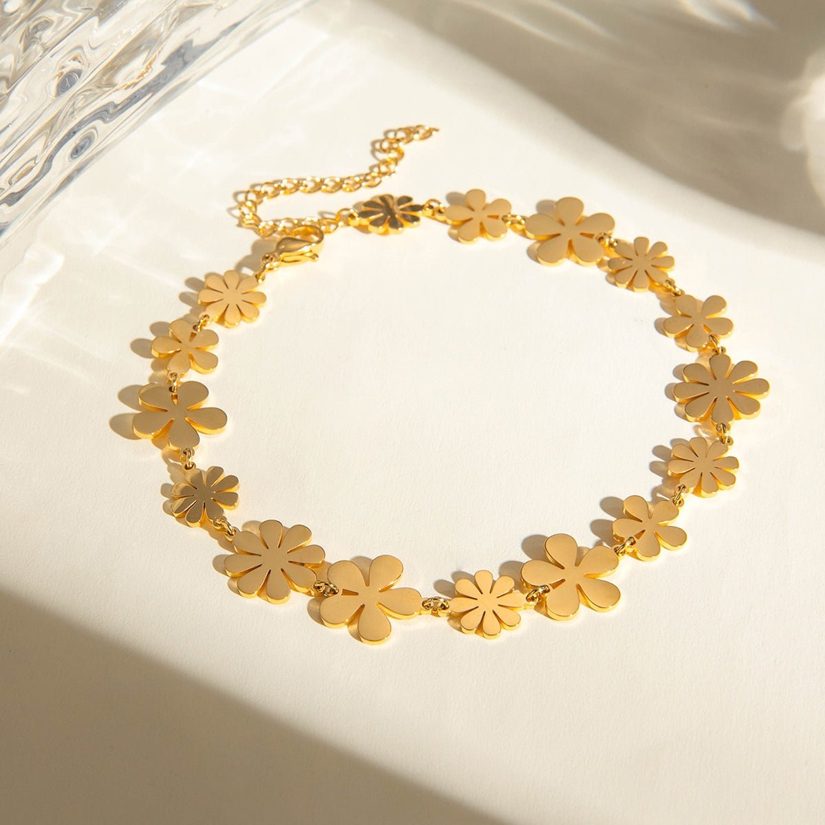 Beach Rose Co. - Gold Flower Bracelet