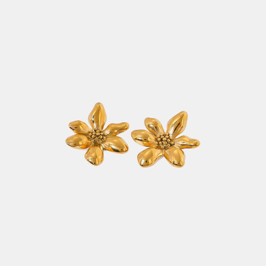 Beach Rose Co. - Gold Flower Earrings