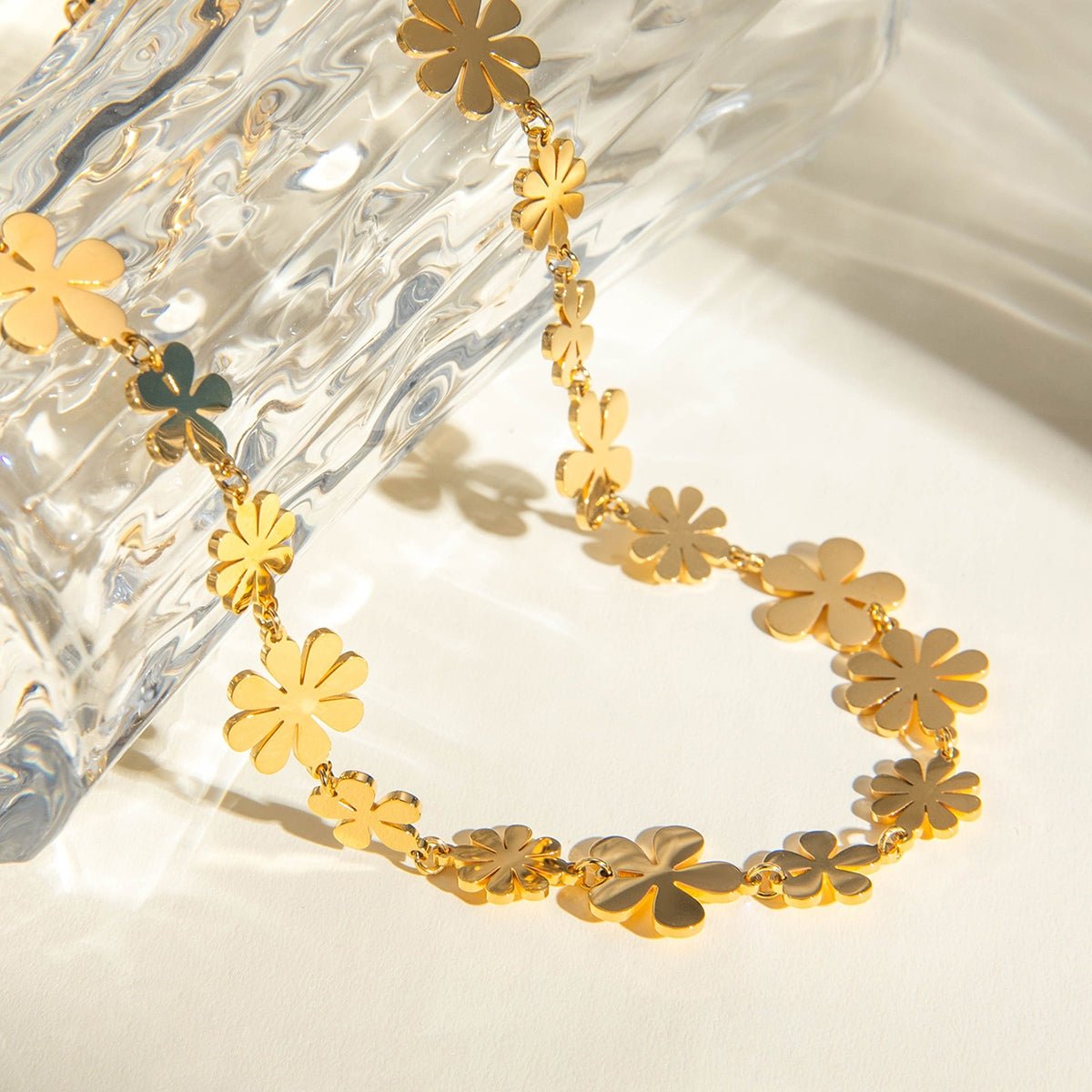 Beach Rose Co. - Gold Flower Necklace