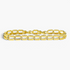 Beach Rose Co. 18K gold filled geometric link bracelet featuring sparkling cubic zirconia accents
