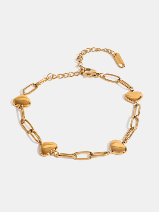 Beach Rose Co. - Gold Heart Bracelet