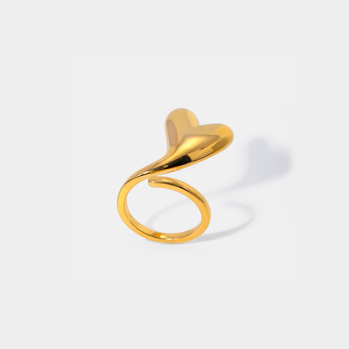 Beach Rose Co. - Gold Heart Bypass Ring