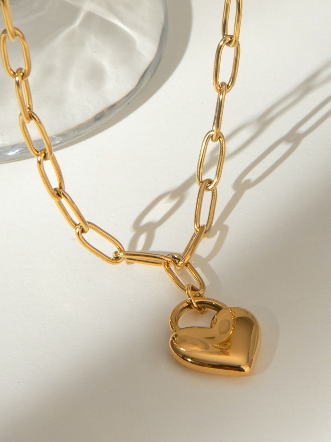 Beach Rose Co. - Gold Heart Pendant Necklace