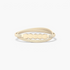 Beach Rose Co. gold-tone skinny metal waist belt featuring a geometric hexagon buckle and a finely ribbed stretch band.