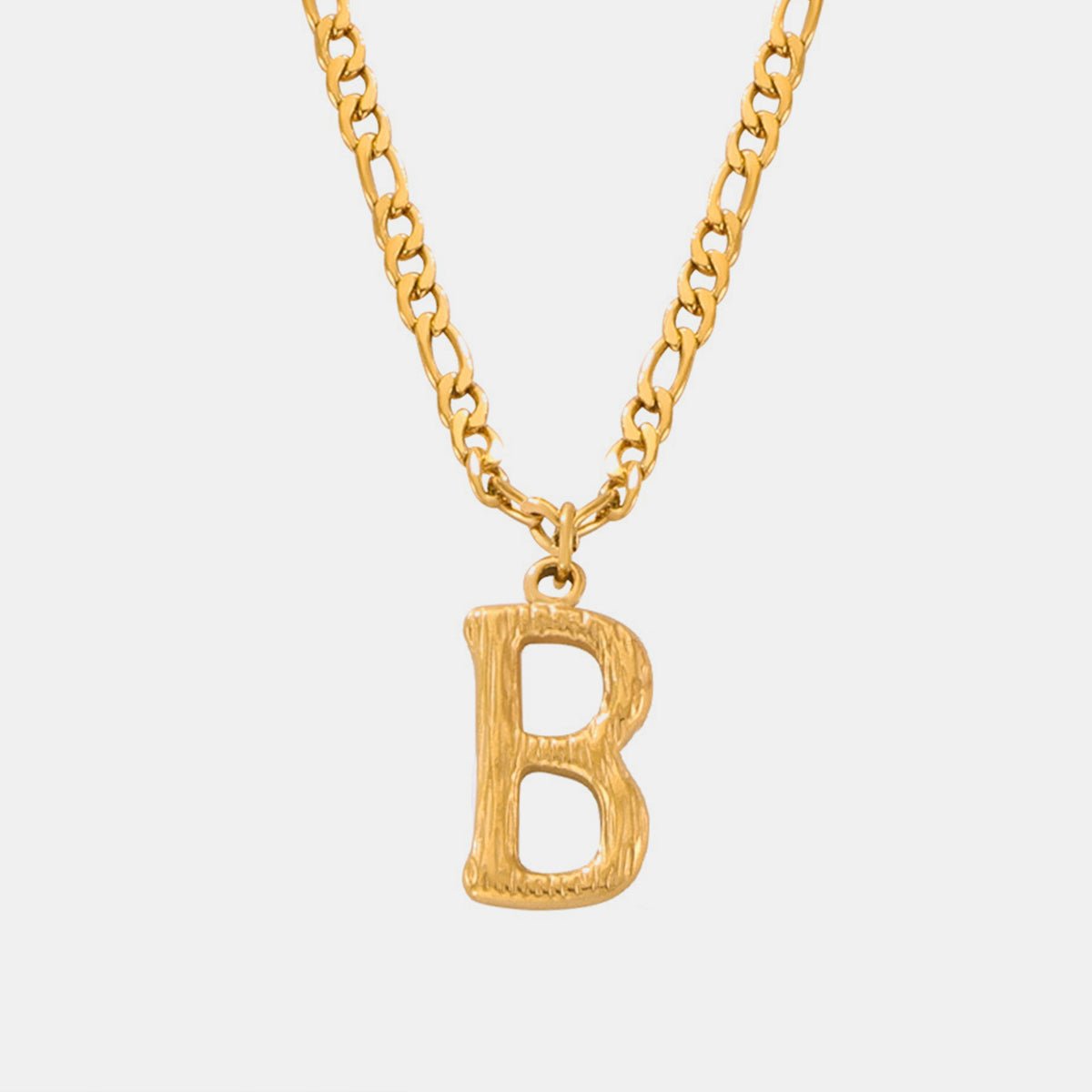 Beach Rose Co. - Gold Initial Pendant Necklace A - L