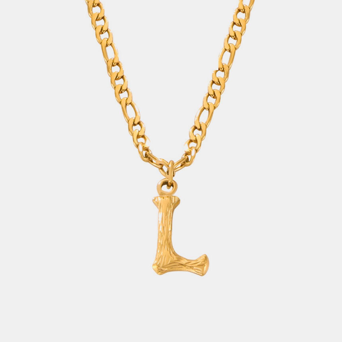 Beach Rose Co. - Gold Initial Pendant Necklace A - L