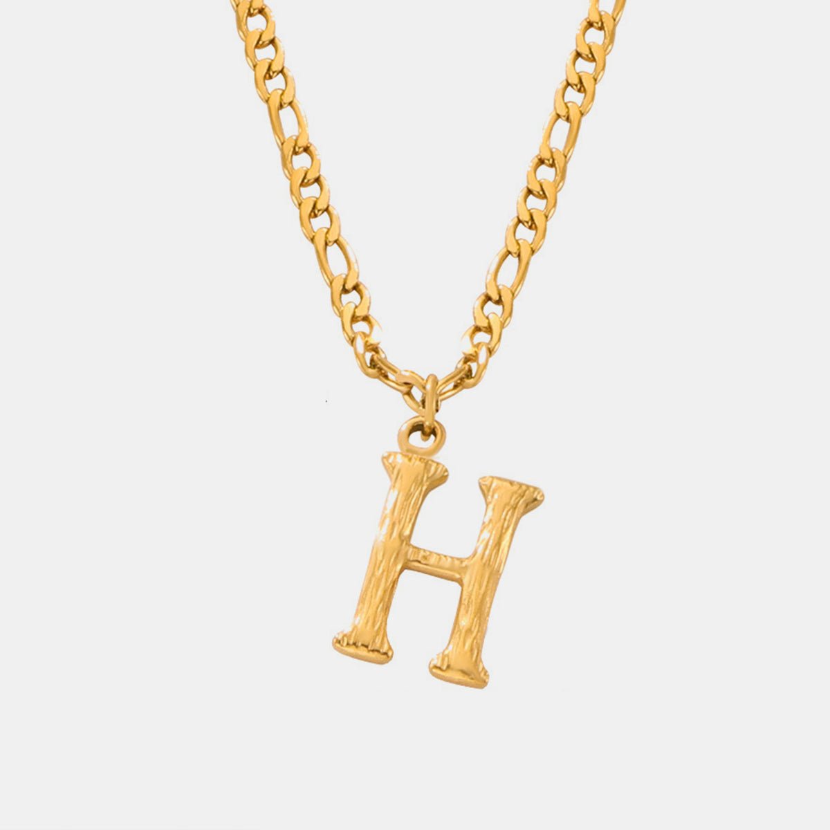 Beach Rose Co. - Gold Initial Pendant Necklace A - L