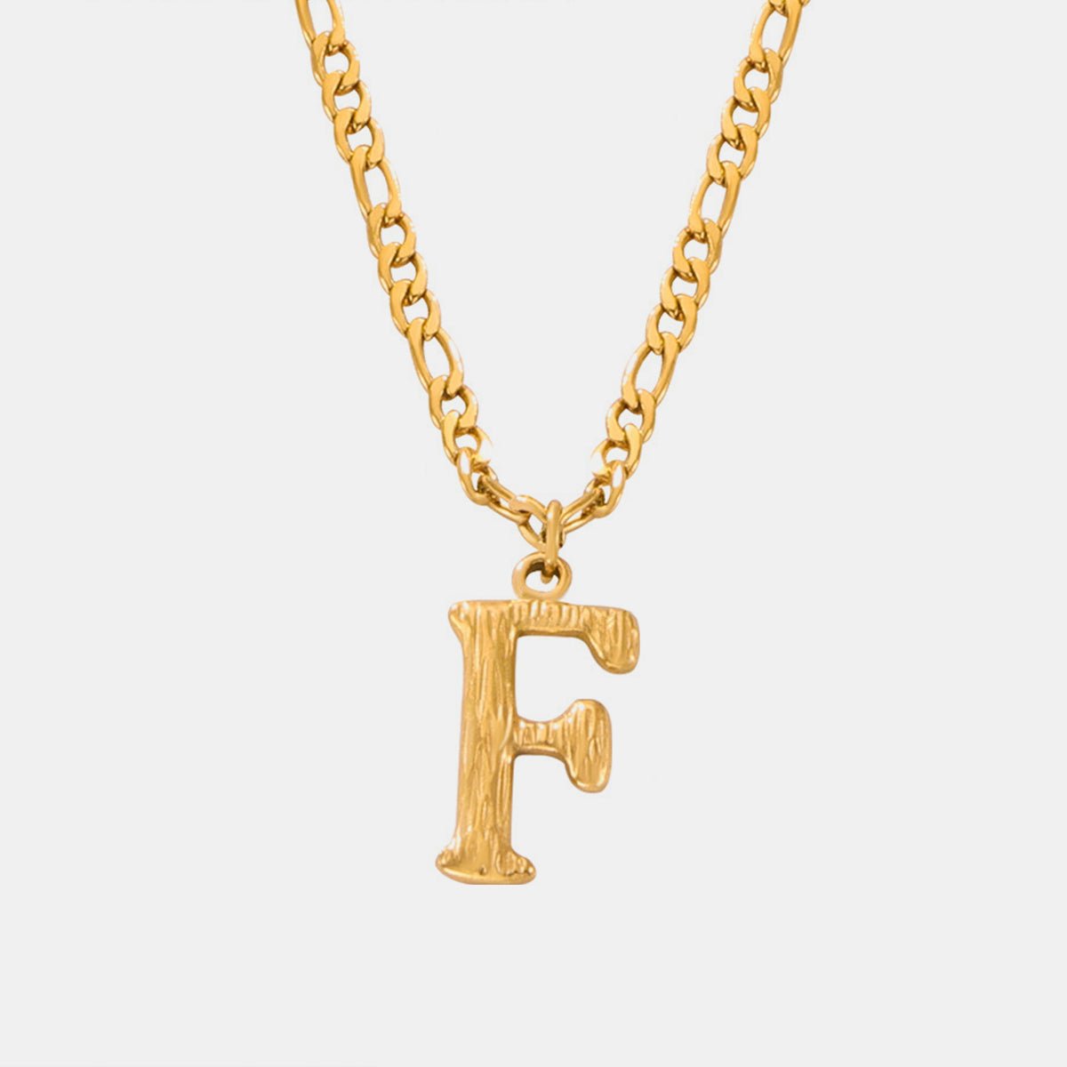 Beach Rose Co. - Gold Initial Pendant Necklace A - L