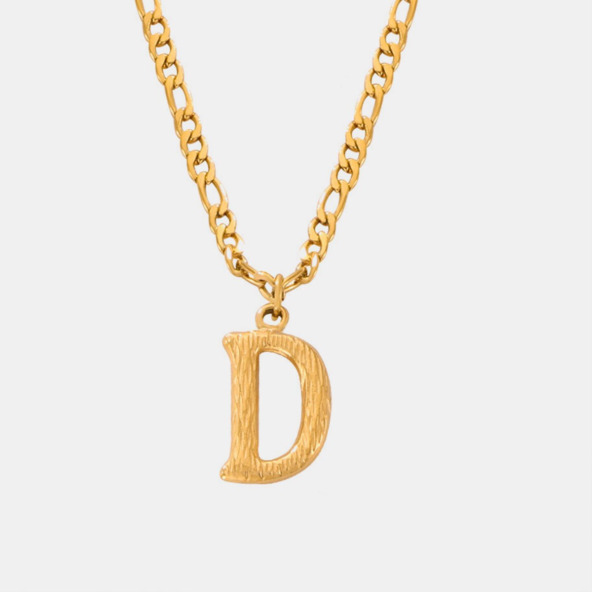 Beach Rose Co. - Gold Initial Pendant Necklace A - L