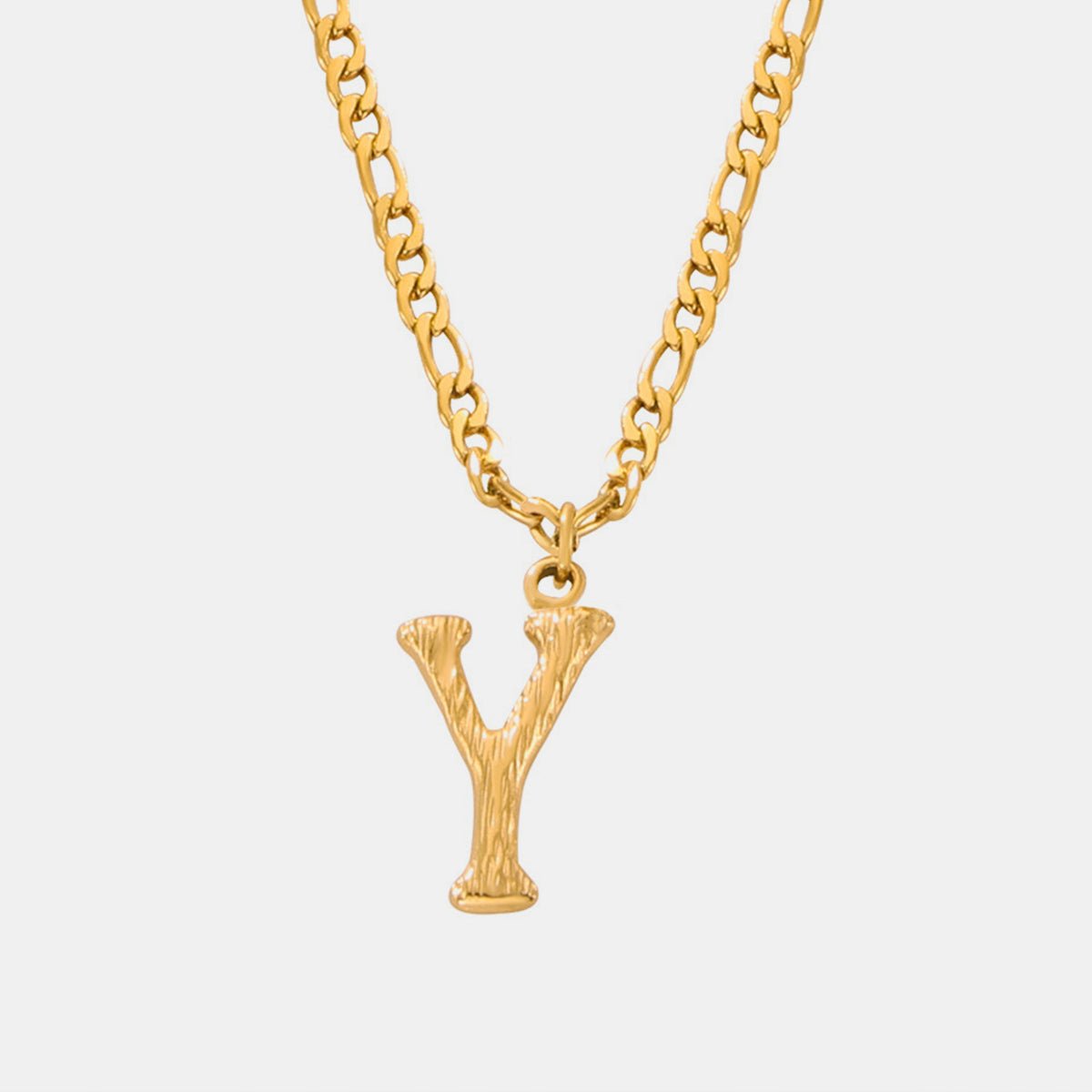 Beach Rose Co. - Gold Initial Pendant Necklace M - Z