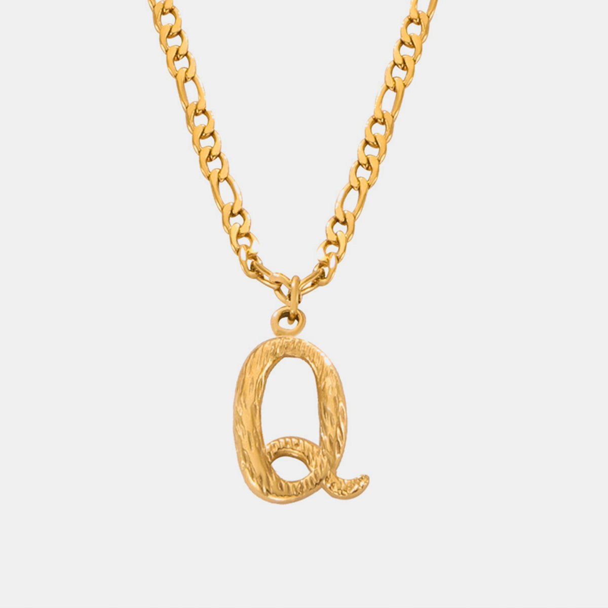 Beach Rose Co. - Gold Initial Pendant Necklace M - Z