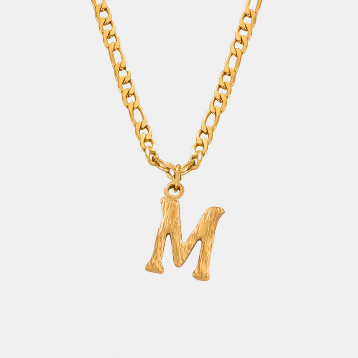 Beach Rose Co. - Gold Initial Pendant Necklace M - Z