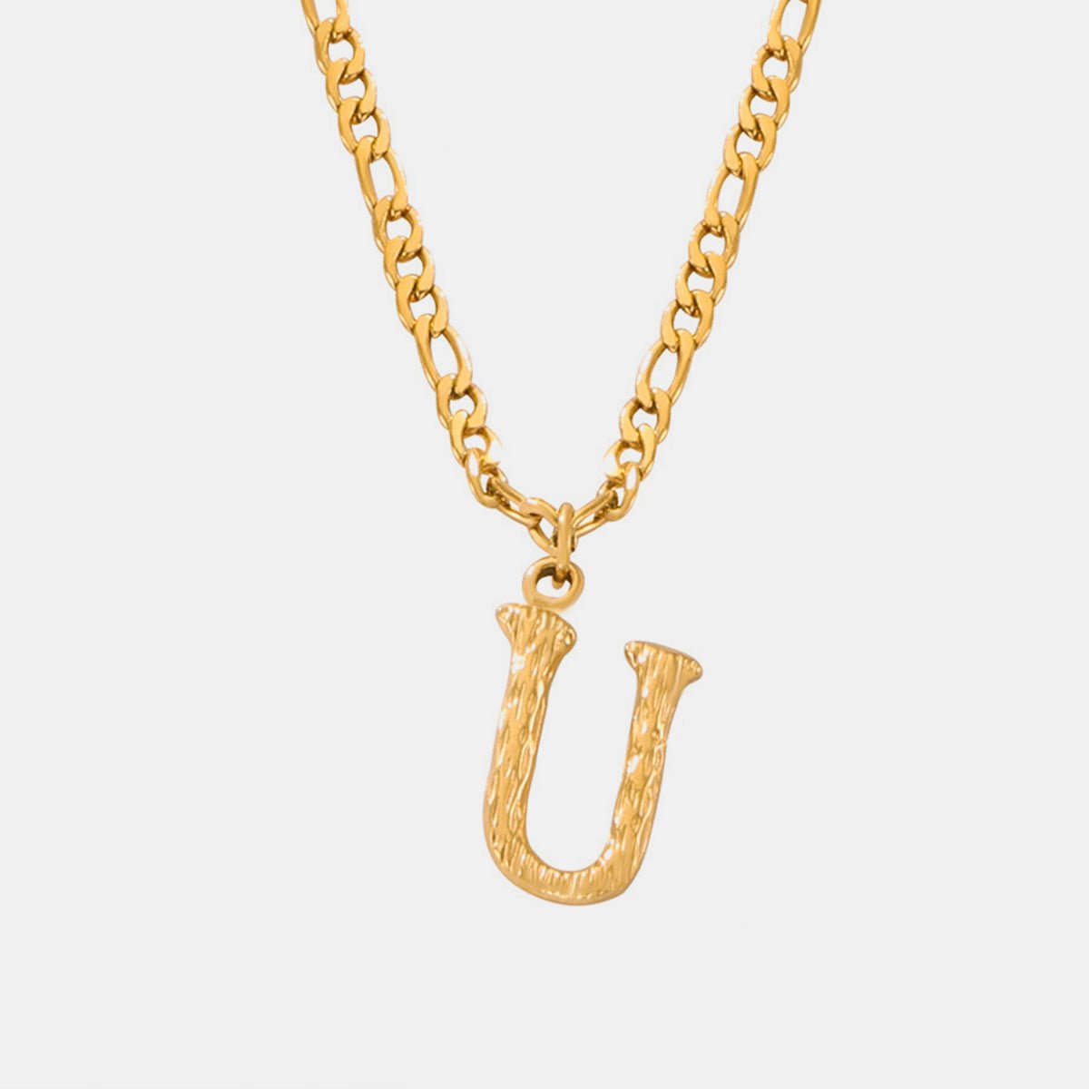 Beach Rose Co. - Gold Initial Pendant Necklace M - Z