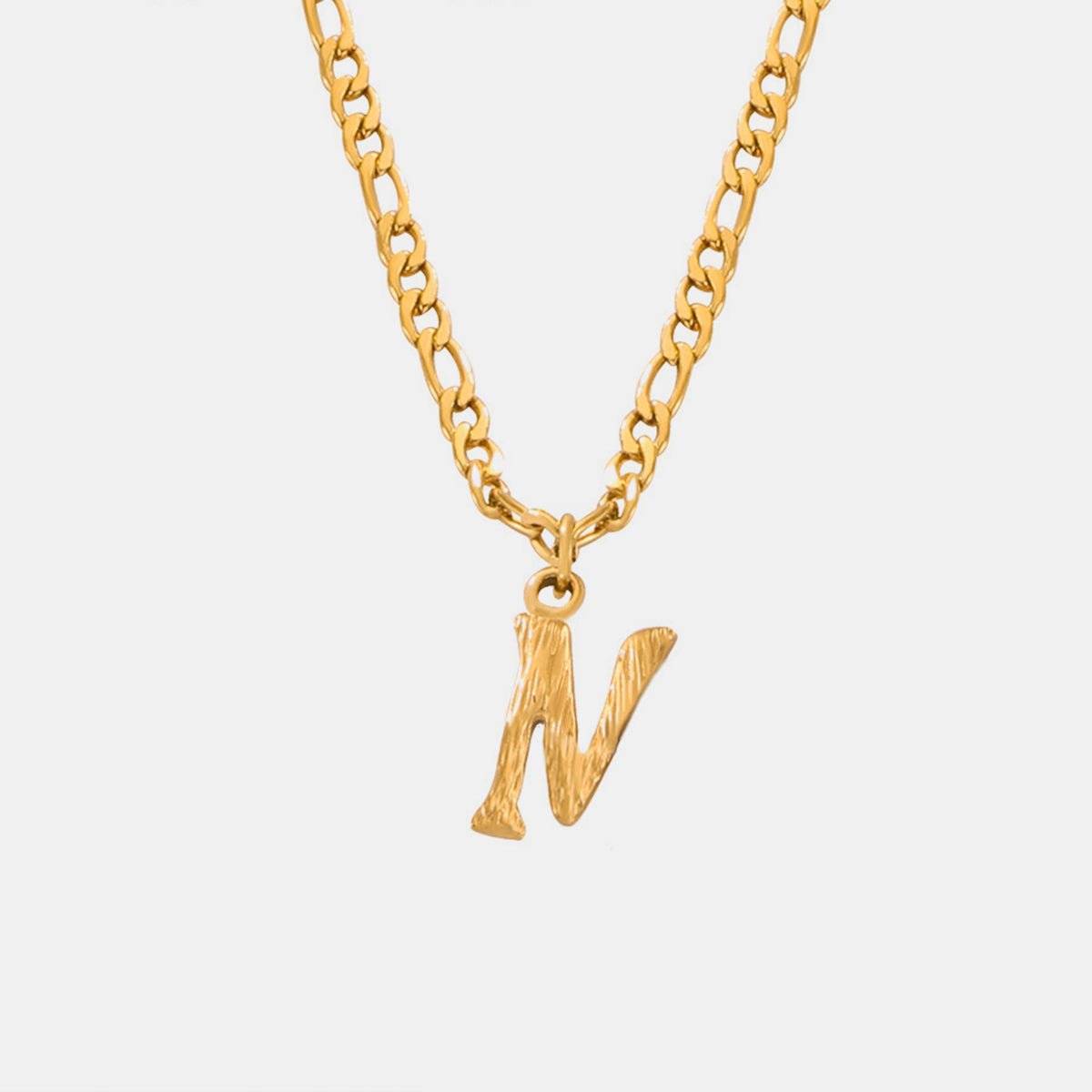 Beach Rose Co. - Gold Initial Pendant Necklace M - Z