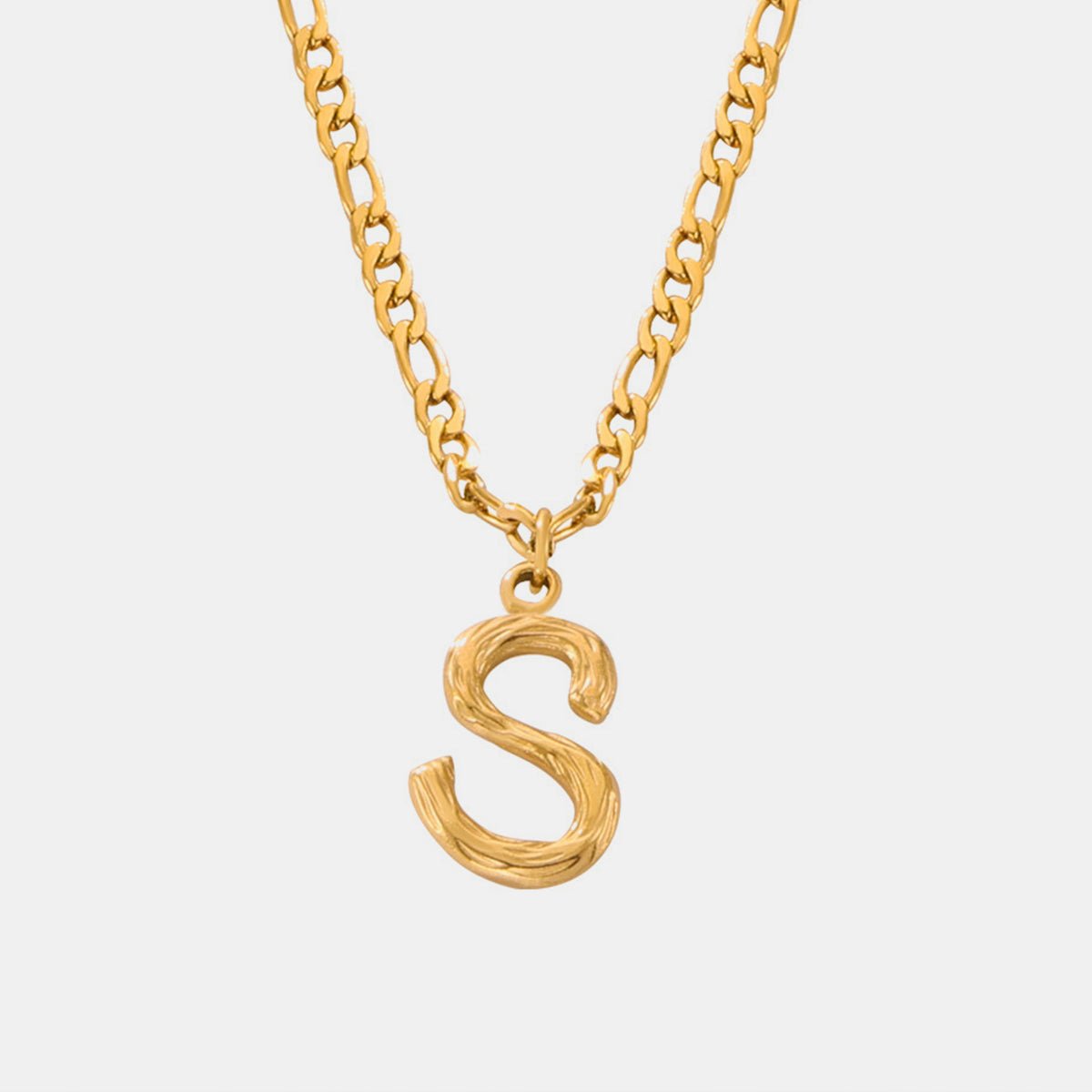 Beach Rose Co. - Gold Initial Pendant Necklace M - Z