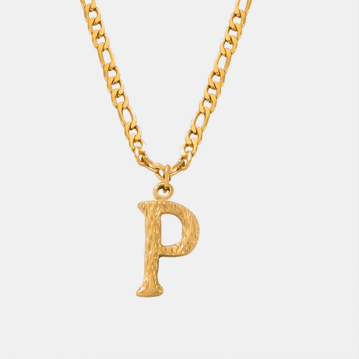 Beach Rose Co. - Gold Initial Pendant Necklace M - Z