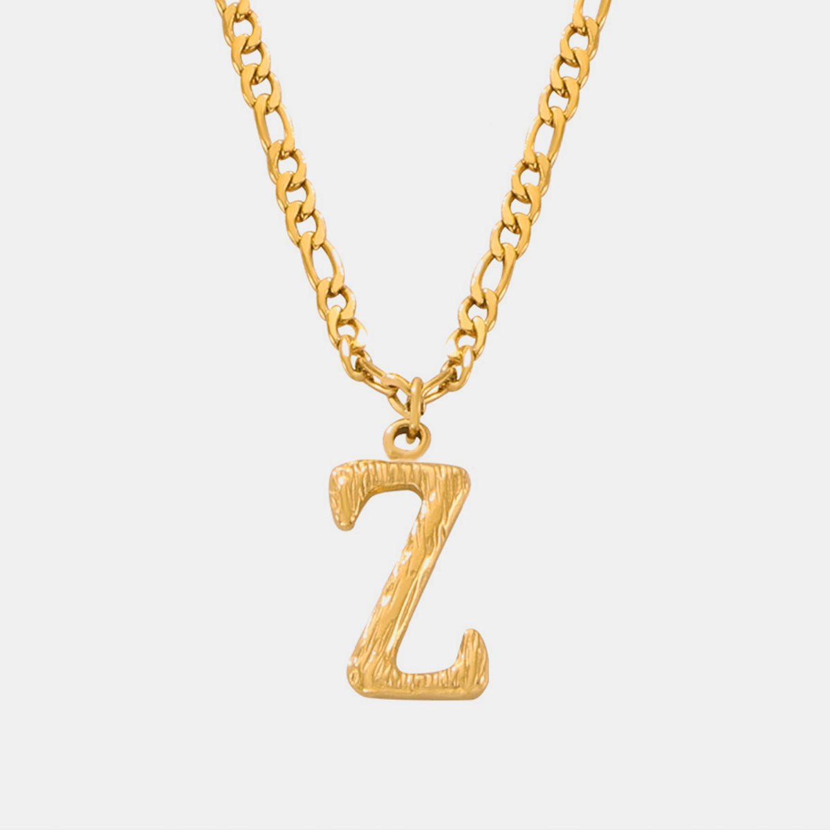 Beach Rose Co. - Gold Initial Pendant Necklace M - Z