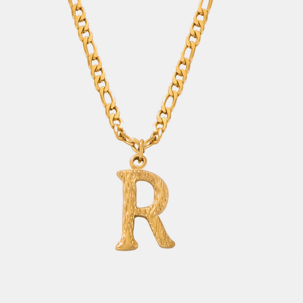 Beach Rose Co. - Gold Initial Pendant Necklace M - Z